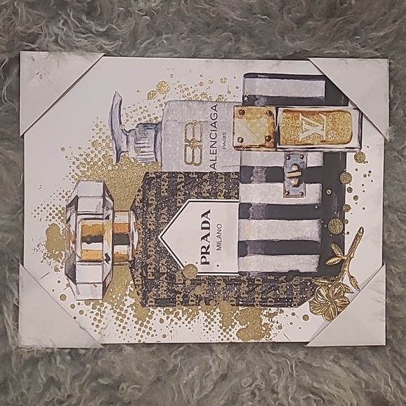 LUXURY DESIGNER PRADA BALENCIAGA VUITTON CANVAS WALL ART - Picture 2 of 6